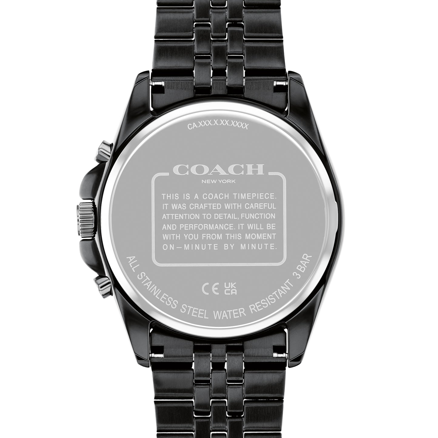 Coach 14602658 Men's Ionic Plated Black Steel Watch