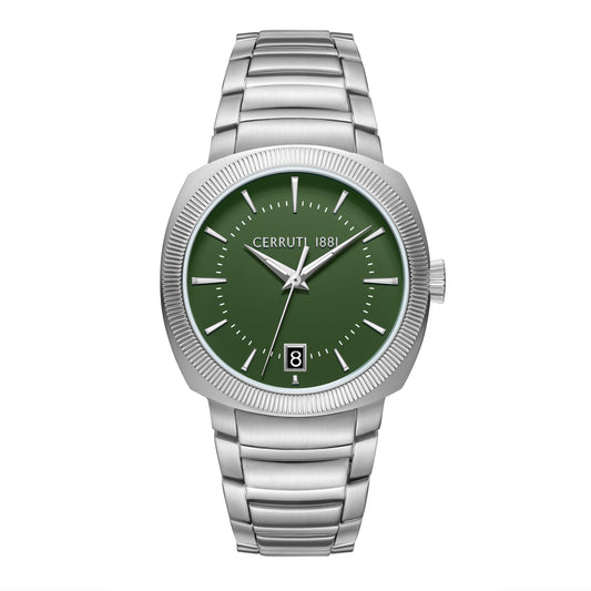 Cerruti 1881 Forli Men's Stainless Steel Green Dial Quartz Watch CIWGG0095901