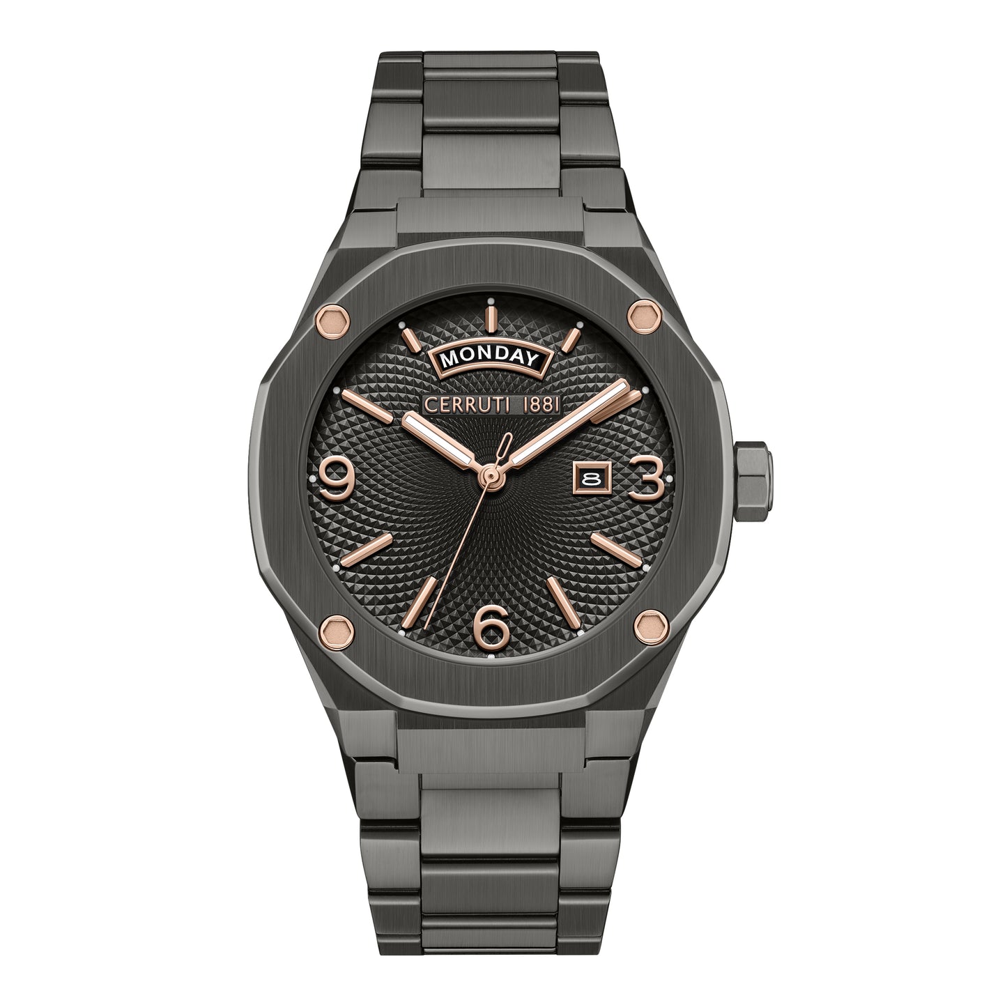 Cerruti 1881 Razzuolo Men's Ionic Plated Black Steel Quartz Watch CIWGH0084703