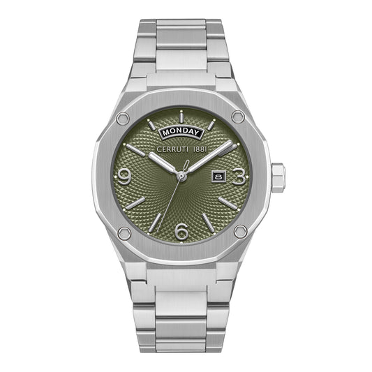 Cerruti 1881 Razzuolo Men's Stainless Steel Green Dial Quartz Watch CIWGH0084704