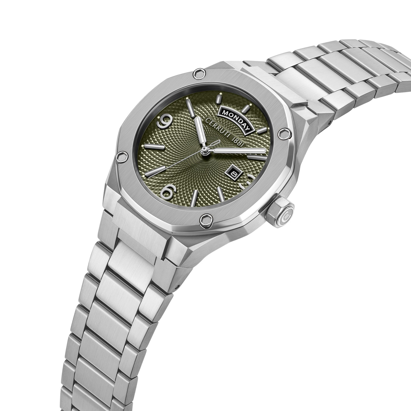 Cerruti 1881 Razzuolo Men's Stainless Steel Green Dial Quartz Watch CIWGH0084704