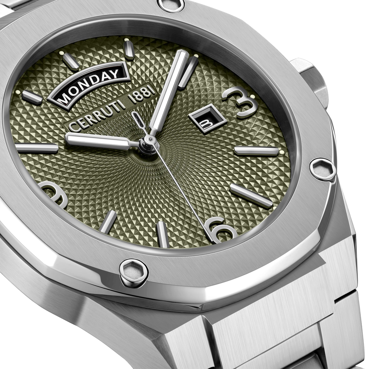 Cerruti 1881 Razzuolo Men's Stainless Steel Green Dial Quartz Watch CIWGH0084704