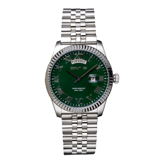 Cerruti 1881 Chienti Men's Stainless Steel Green Dial Quartz Watch CIWGH2117114