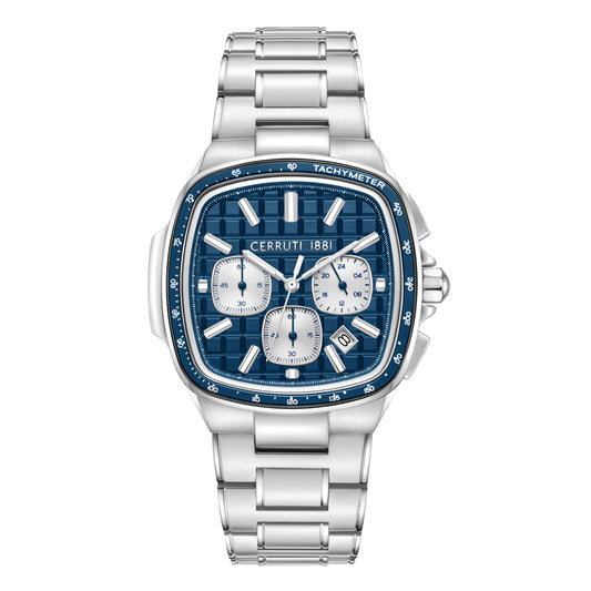 Cerruti 1881 Casale Men's Chronograph Stainless Steel Blue Dial Quartz Watch CIWGI0050003