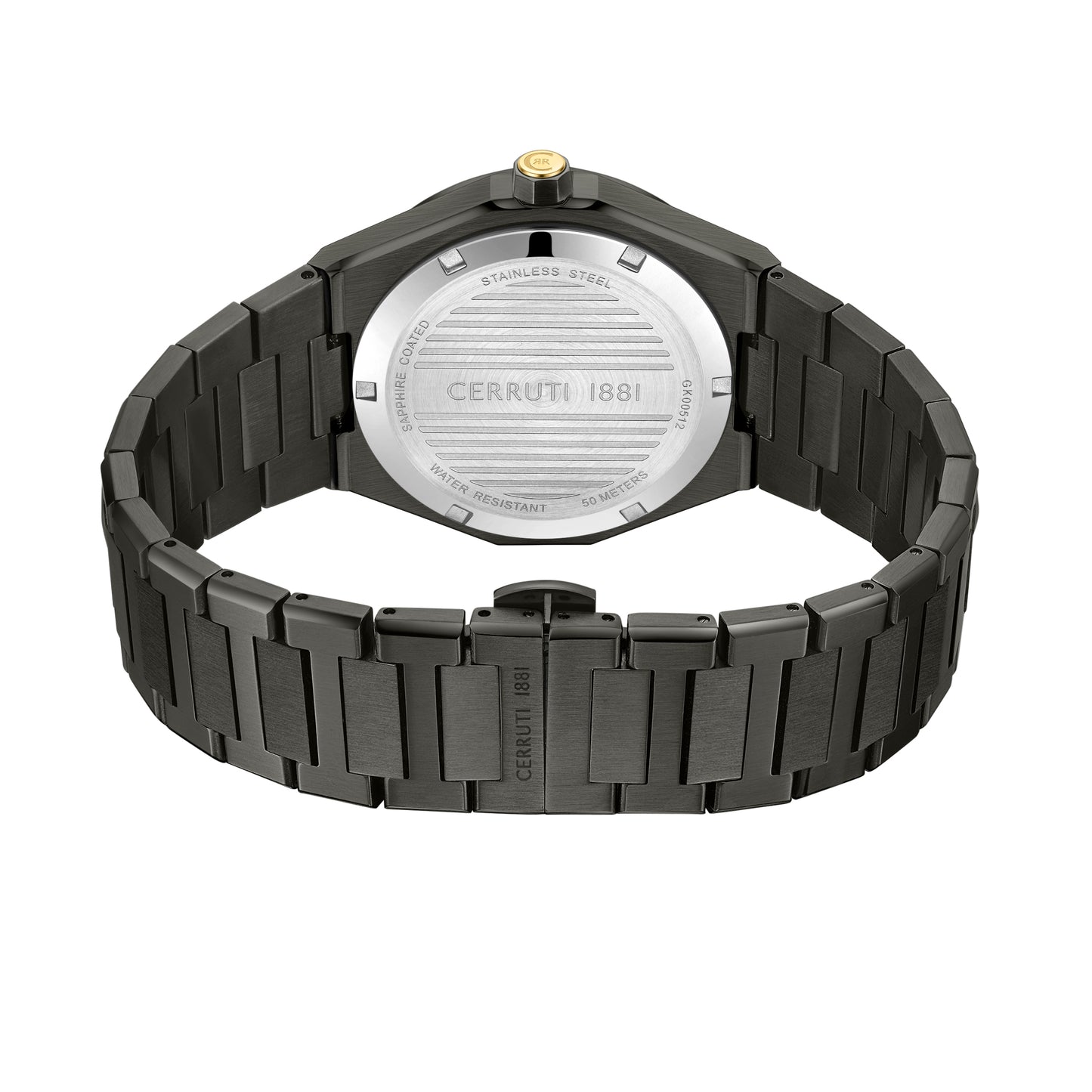 Cerruti 1881 Ravello Men's Ionic Plated Black Steel Skeleton Dial Quartz Watch CIWGK0051202