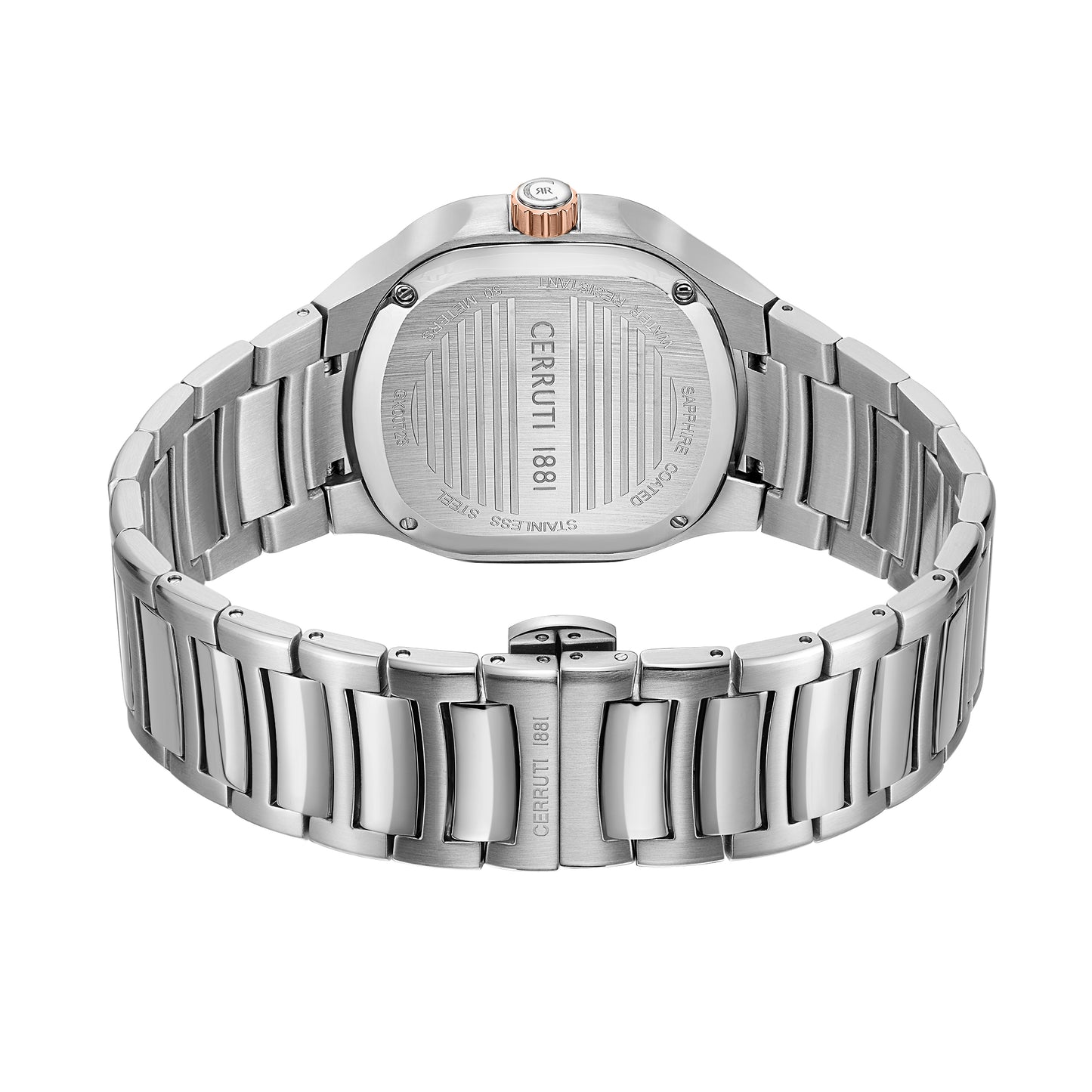 Cerruti 1881 Trento Men's Stainless Steel Skeleton Dial Quartz Watch CIWGK0072301