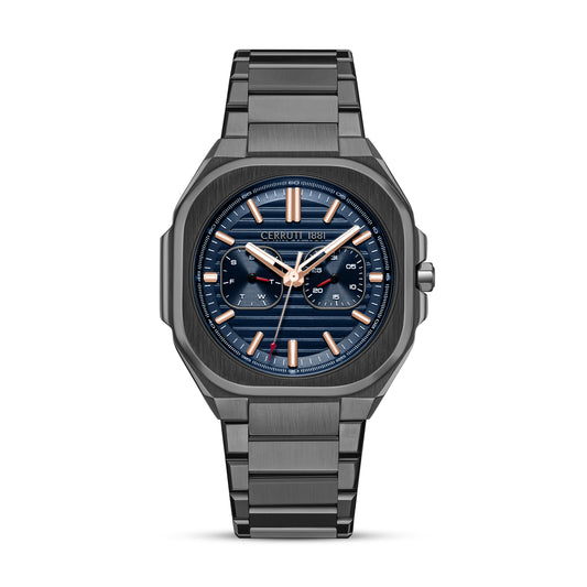 Cerruti 1881 Leadri Men's Gray Stainless Steel Quartz Multifunction Watch CIWGK0073501