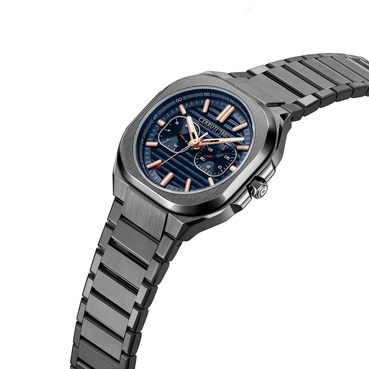 Cerruti 1881 Leadri Men's Gray Stainless Steel Quartz Multifunction Watch CIWGK0073501