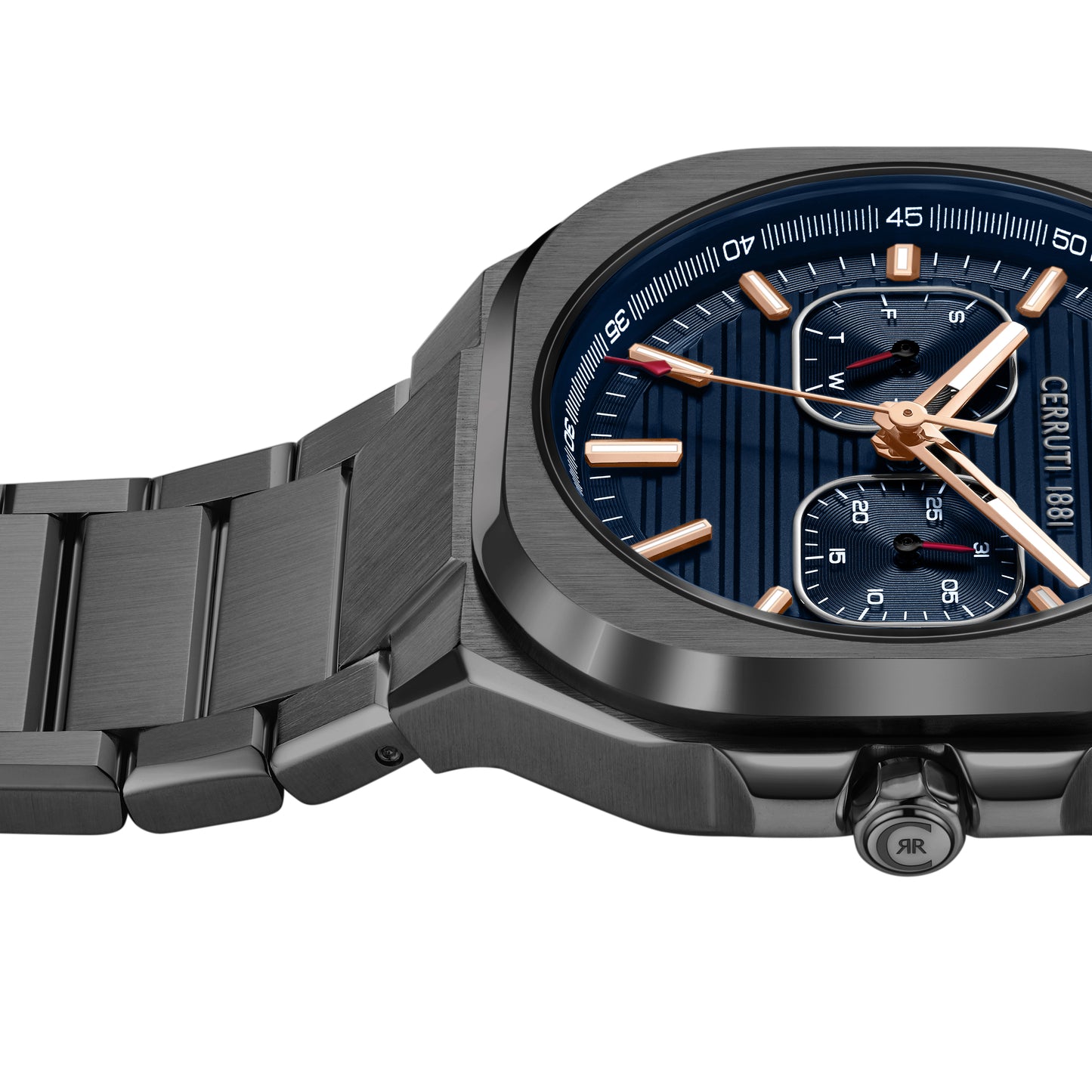 Cerruti 1881 Leadri Men's Gray Stainless Steel Quartz Multifunction Watch CIWGK0073501