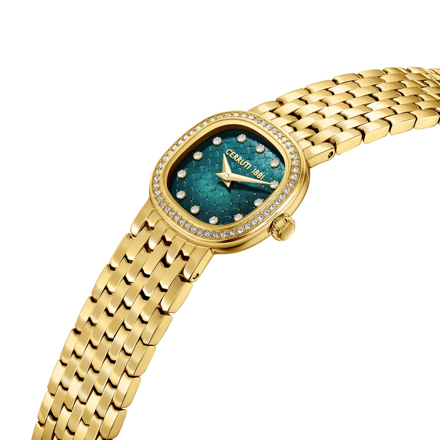 Cerruti 1881 Gresta Women's Gold-toned Steel & Green Mother of Pearl Dial Watch CIWLG0072907