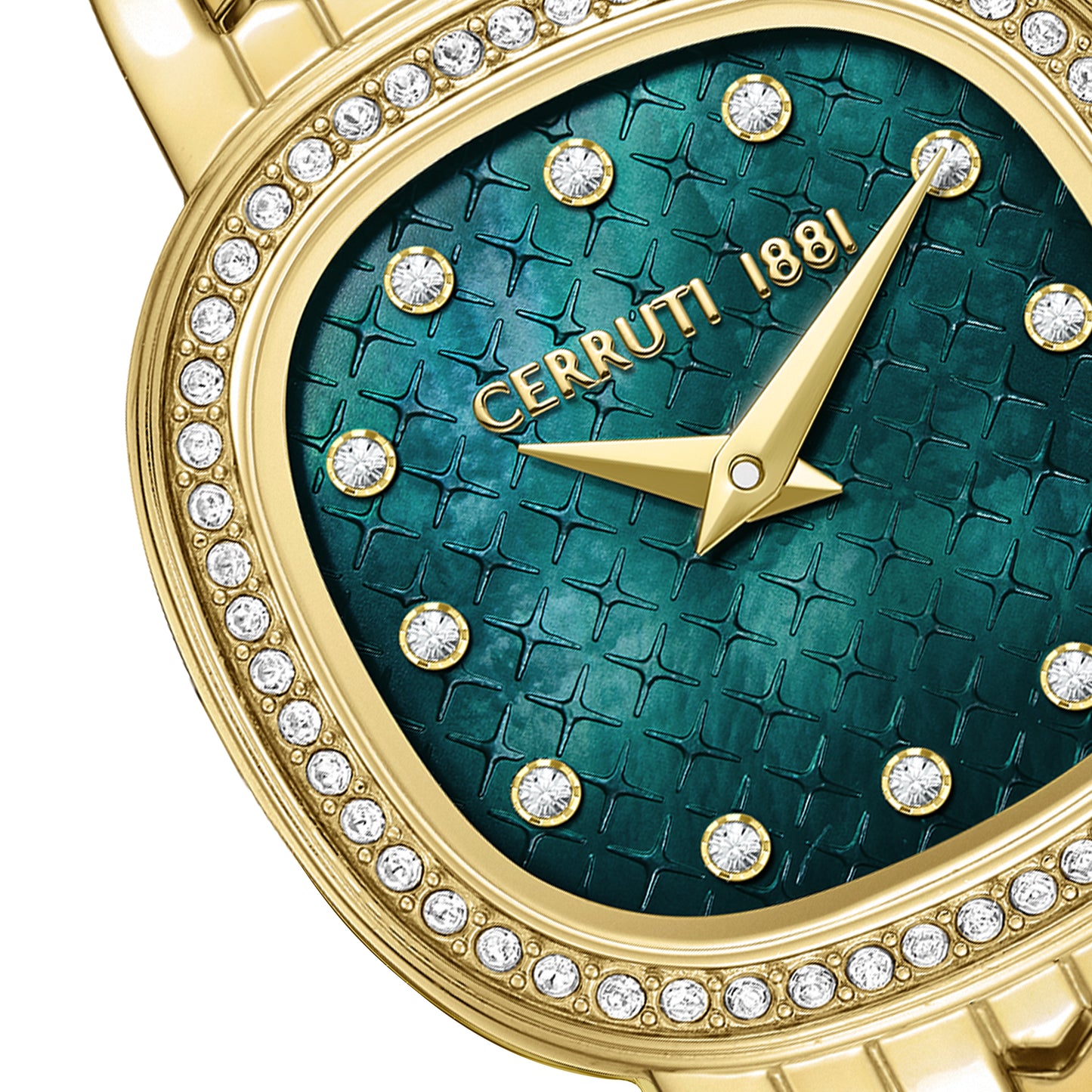 Cerruti 1881 Gresta Women's Gold-toned Steel & Green Mother of Pearl Dial Watch CIWLG0072907