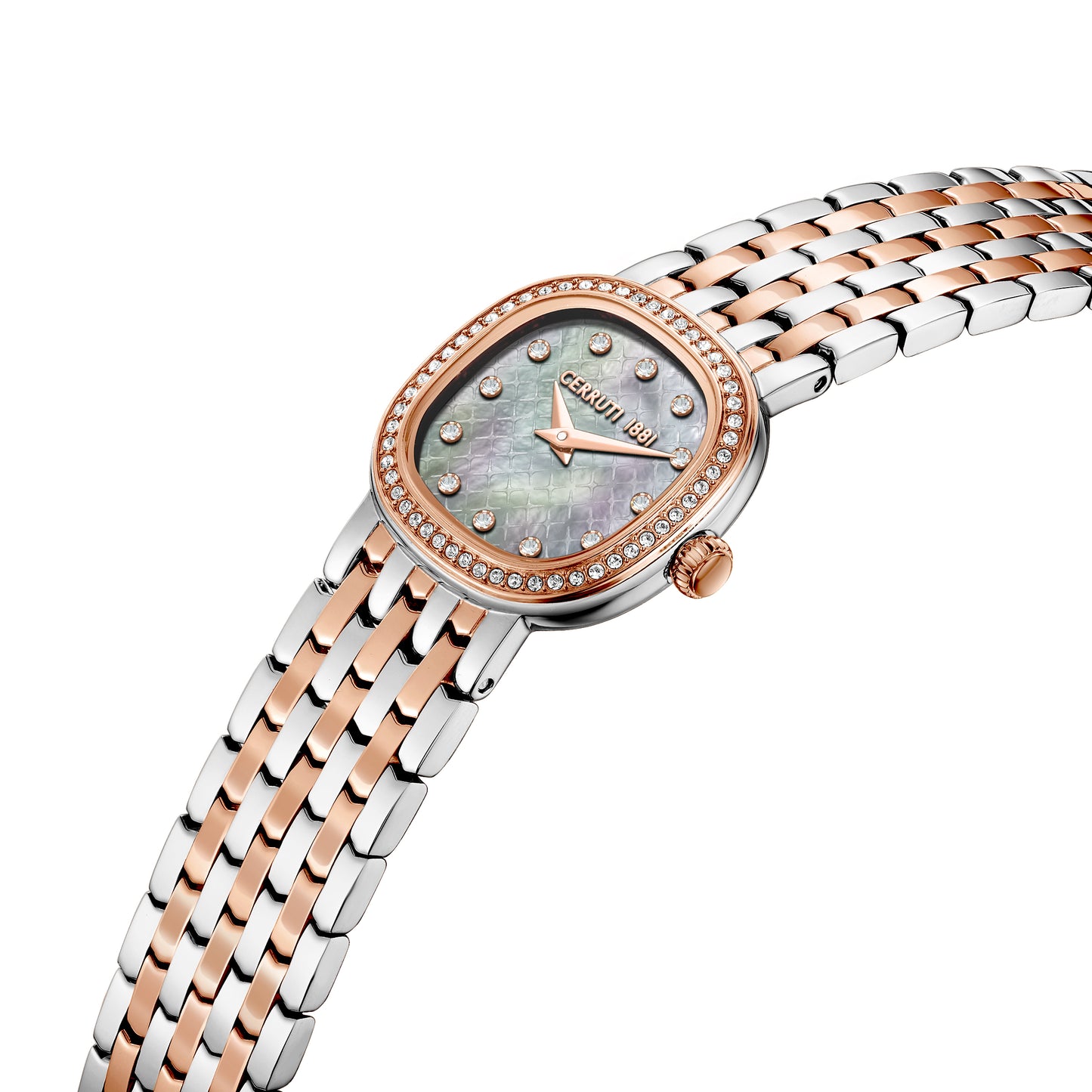 Cerruti 1881 Gresta Women's Two-tone Steel Mother of Pearl Dial Quartz Watch CIWLG0072910