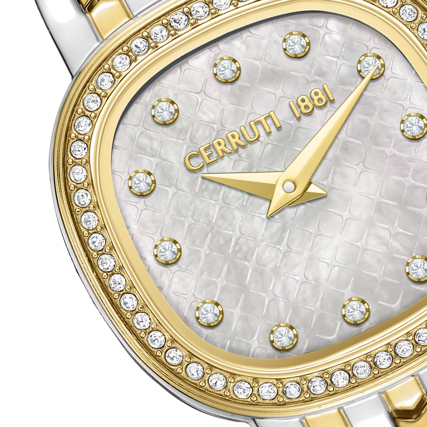Cerruti 1881 Gresta Women's Two-tone Gold Steel Mother of Pearl Dial Watch CIWLG0072911