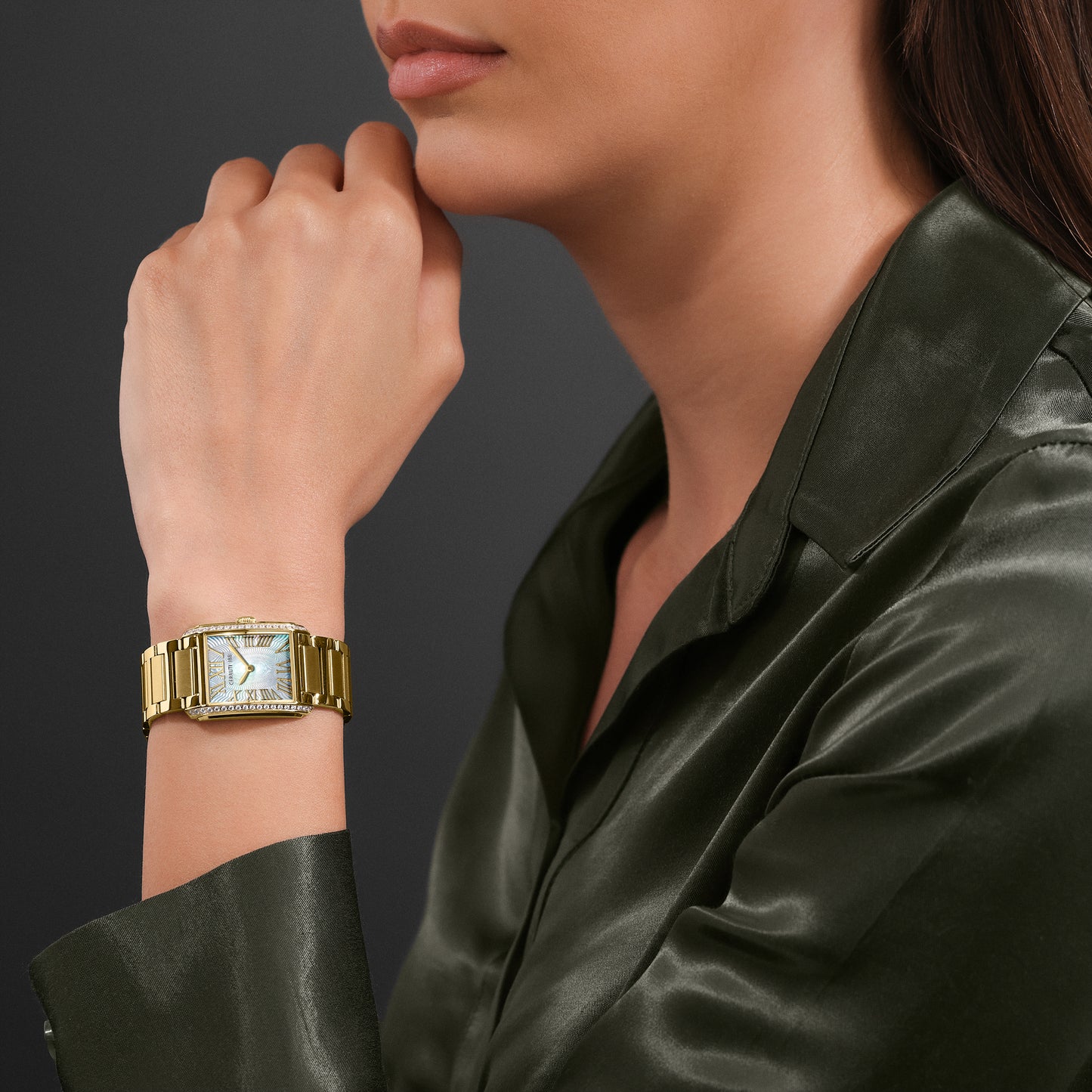 Cerruti 1881 Rendena Women's Gold Tone Steel Mother of Pearl Dial Watch CIWLG0086102
