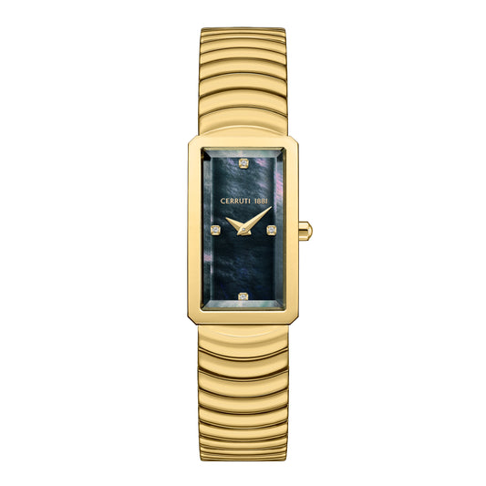 Cerruti 1881 Vallucciole Women's Gold Tone Steel Mother of Pearl Quartz Watch CIWLG0086204