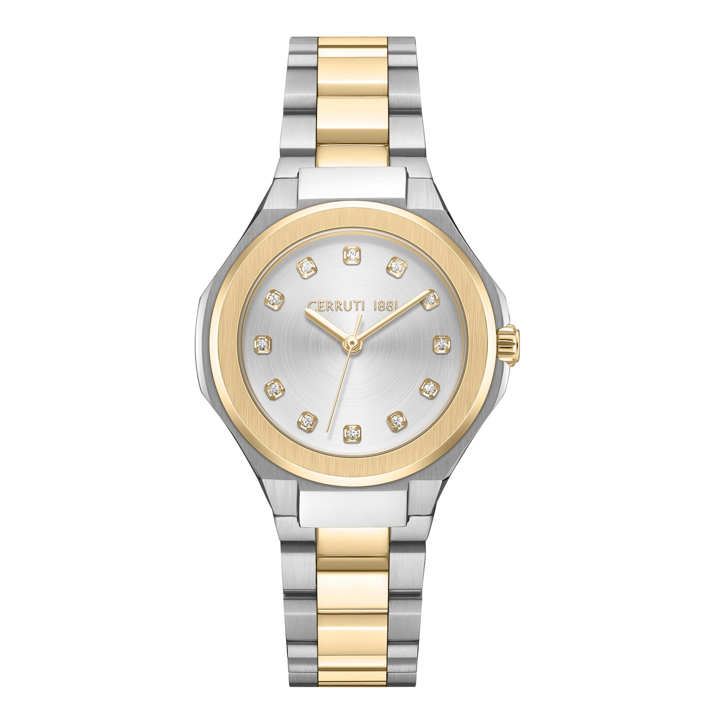 Cerruti 1881 Lucardo Women's Two-tone Stainless Steel Quartz Watch CIWLG0086402