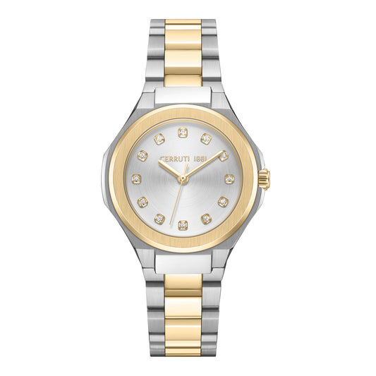 Cerruti 1881 Lucardo Women's Two-tone Stainless Steel Quartz Watch CIWLG0086402
