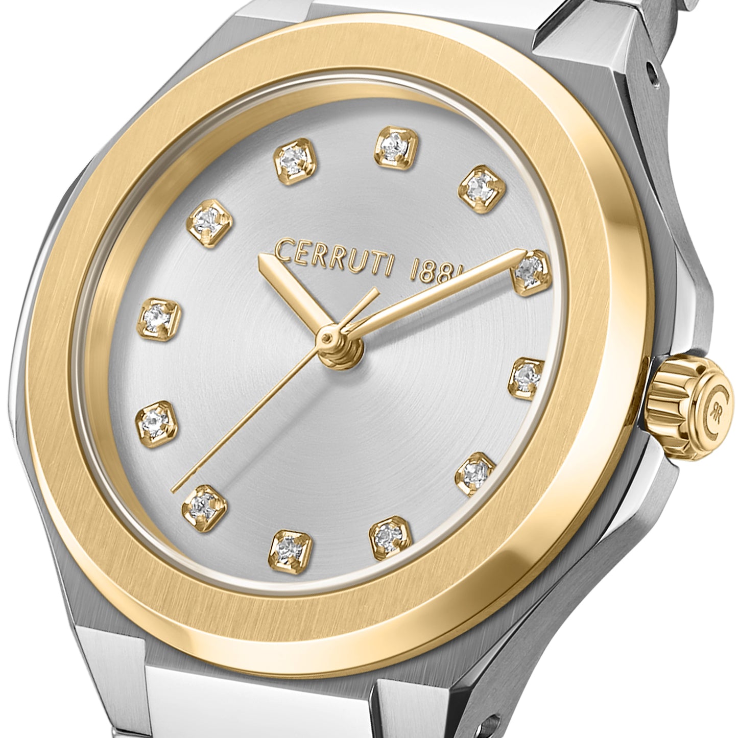 Cerruti 1881 Lucardo Women's Two-tone Stainless Steel Quartz Watch CIWLG0086402