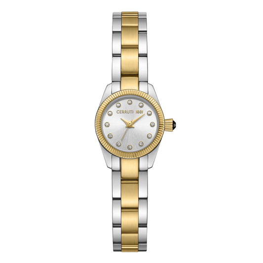 Cerruti 1881 Endine Women's Two-tone Steel Mother of Pearl Dial Quartz Watch CIWLG0087004