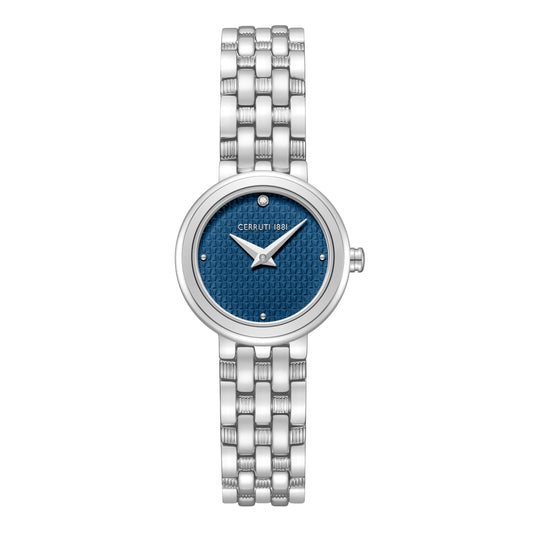 Cerruti 1881 Lusia Women's Stainless Steel Blue Dial Quartz Watch CIWLG0095701