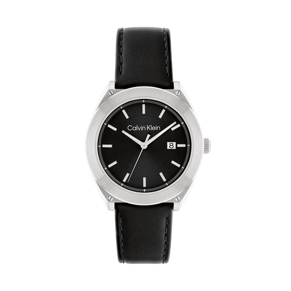 Calvin Klein 25200201 Men's Leather Watch | The Watch Store