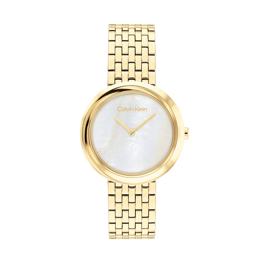 Calvin Klein 25200321 Women's Ionic Thin Gold Plated Steel Quartz Basic Slim Watch