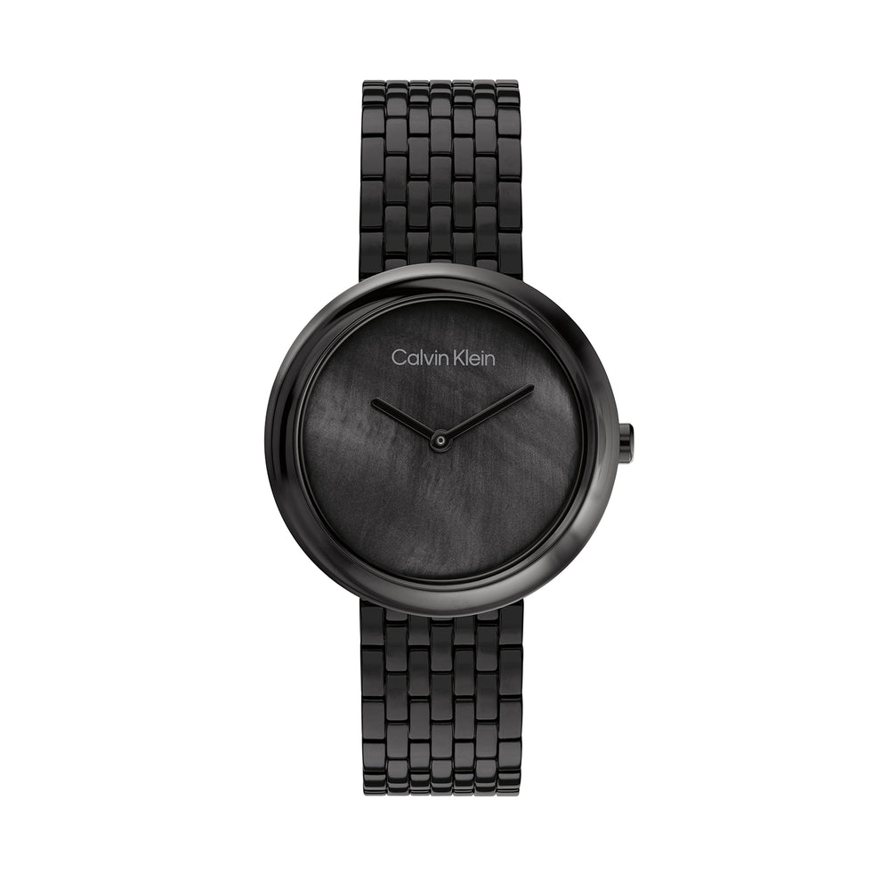 Calvin Klein 25200323 Women's Ionic Black Plated Steel Quartz Basic Sl ...