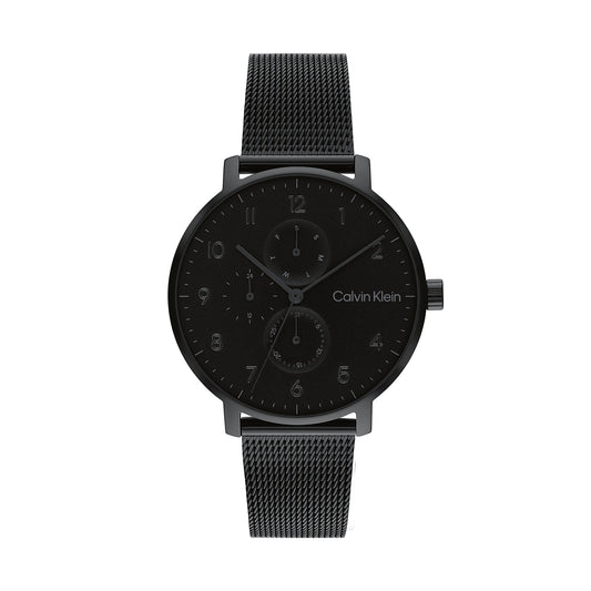 Calvin Klein 25200401 Unisex Ionic Black Plated Steel Mesh Watch