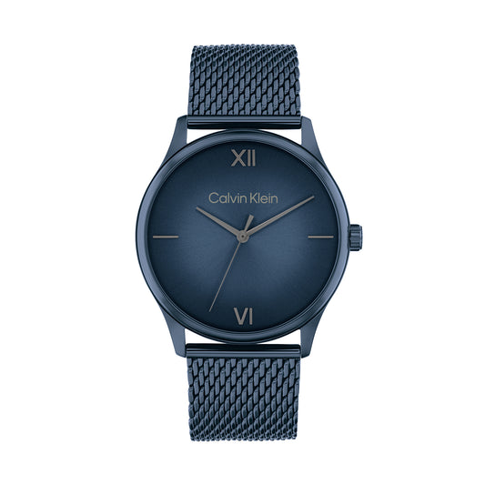 Calvin Klein 25200451 Men's Ionic Blue Plated Steel Mesh Watch