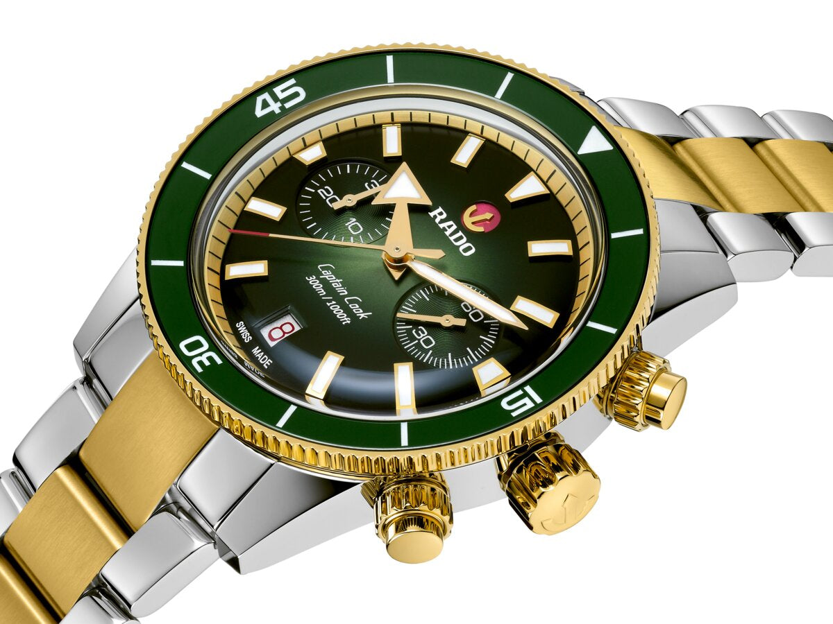 Rado Captain Cook Chronograph Automatic Green Dial Men's Watch R32151318
