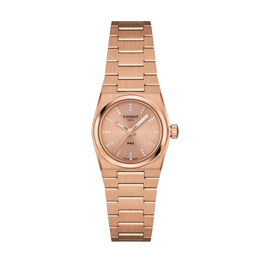 Tissot PRX 25mm Diamonds Rose Gold Dial Ladies Watch T137.010.33.506.00