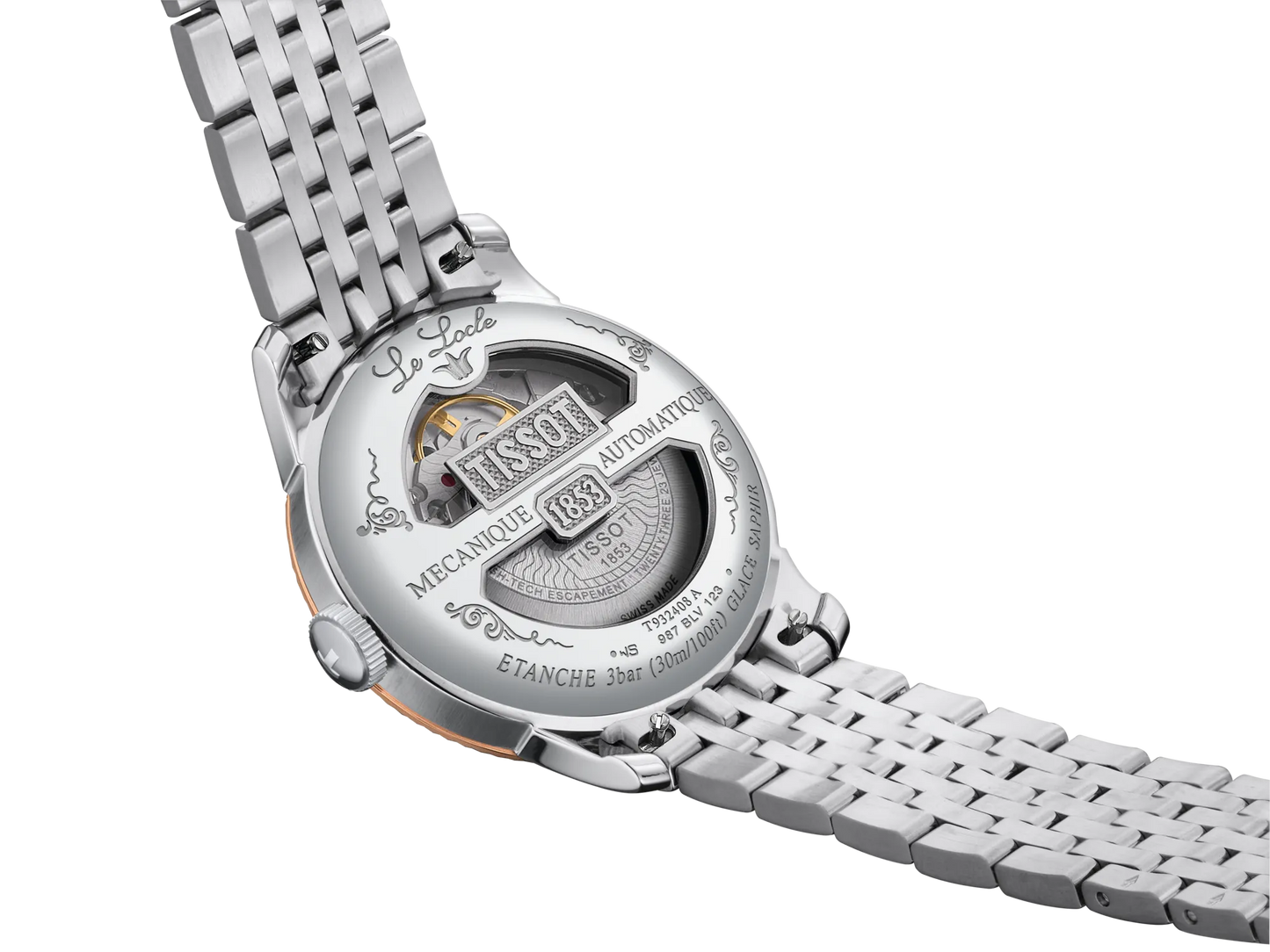 Tissot Le Locle 39.3mm 18k Gold Bezel & Diamonds T932.408.41.033.00