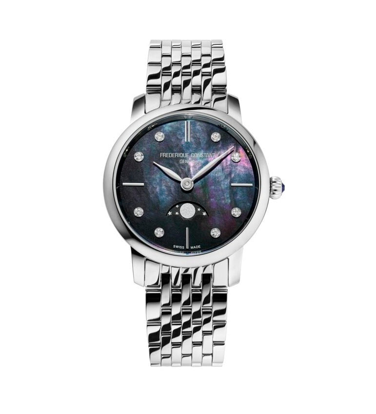 Frederique Constant Classics Slimline Ladies Moonphase FC-206MPBD1S6B