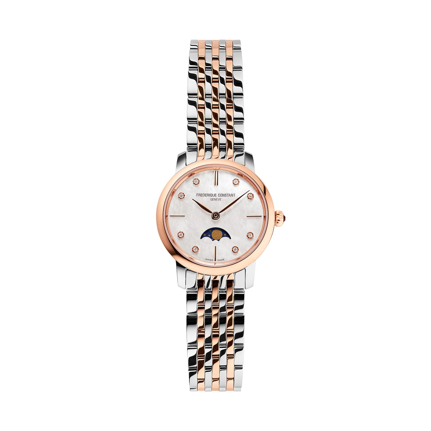 Frederique Constant Slimline Ladies Moonphase FC-206MPWD1S2B