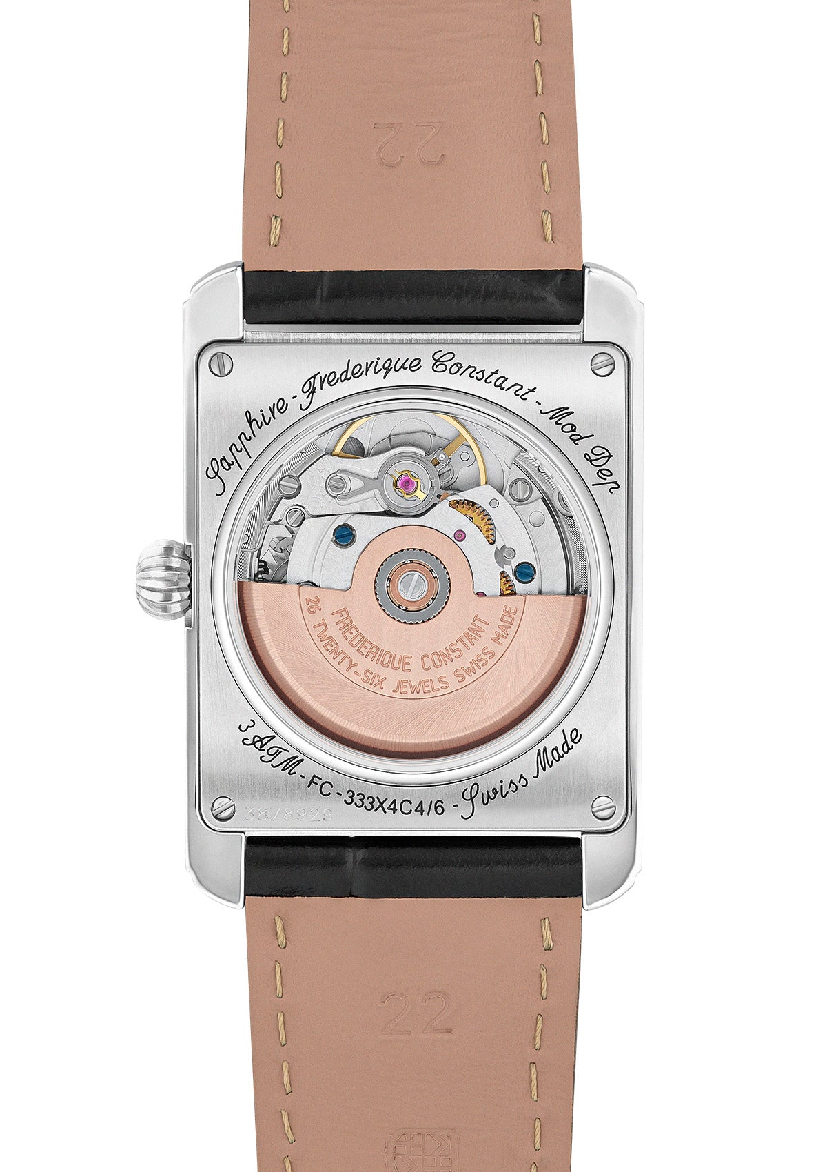Frederique Constant Classics Carree Automatic Silver Dial Watch FC-333S4C6