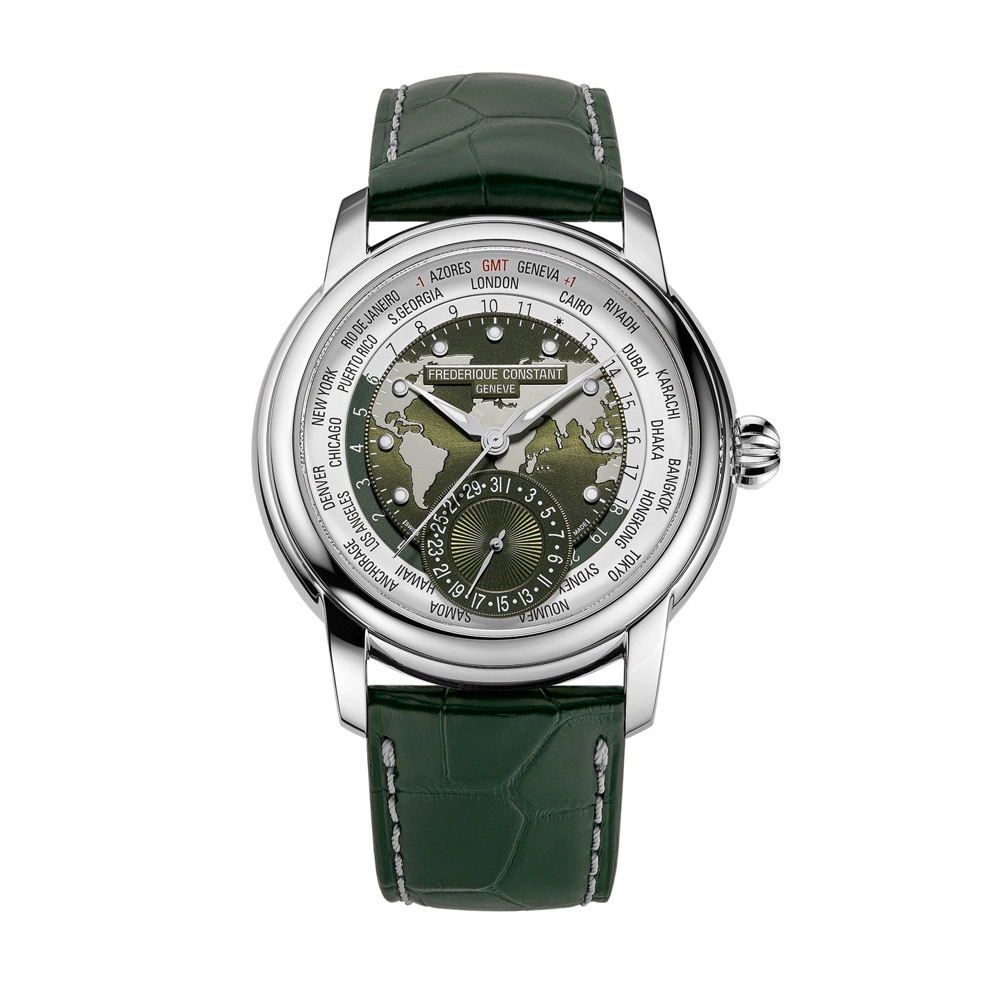 Frederique Constant Men's Watch Classic Worldtimer Automatic 42mm FC-718KWM4H6