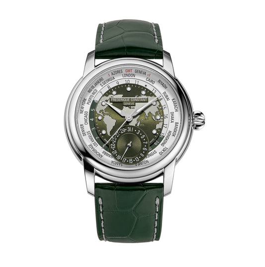Frederique Constant Men's Watch Classic Worldtimer Automatic 42mm FC-718KWM4H6