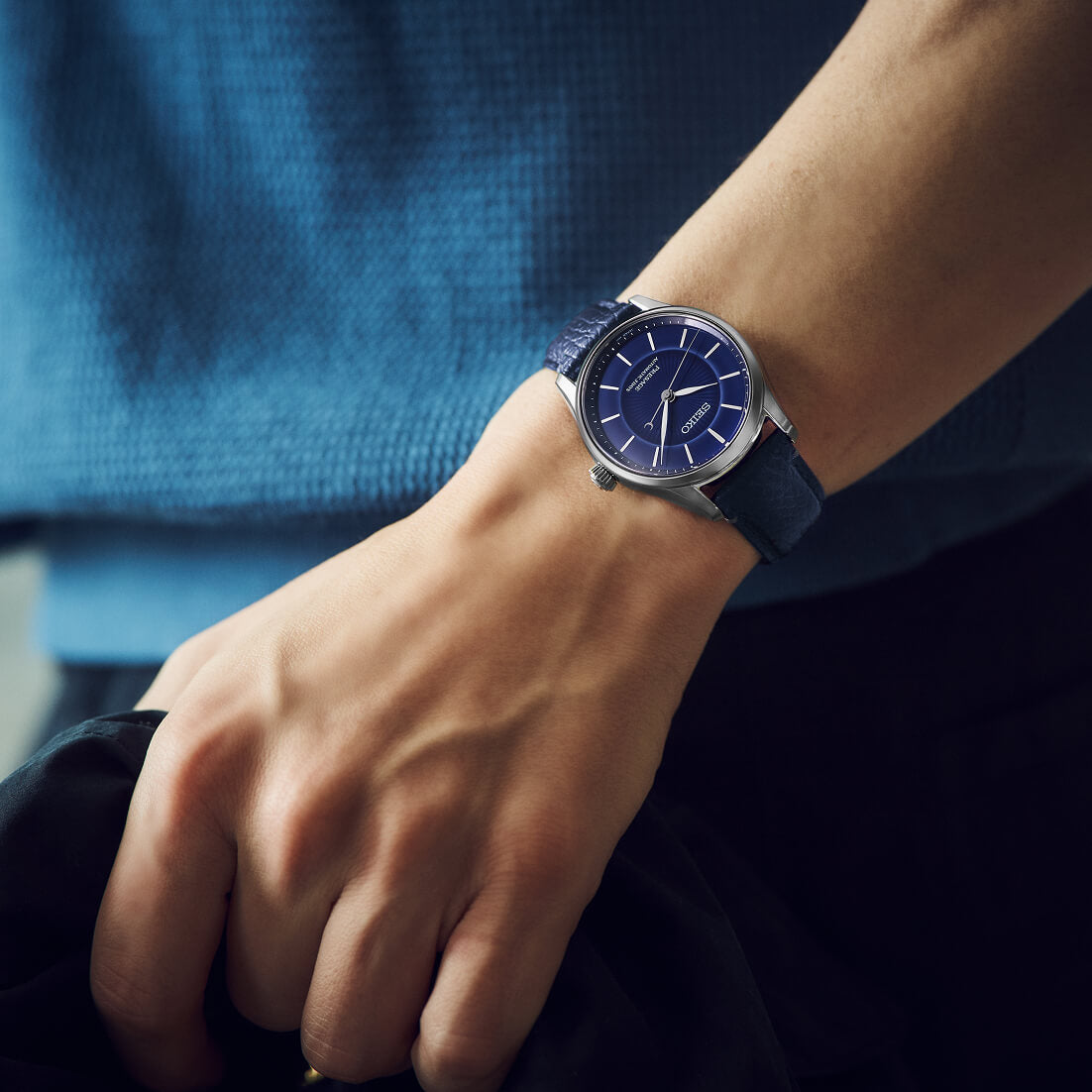 Seiko Presage Classic Series Seiko 145th Anniversary Limited Edition Cobalt Blue Arita Porcelain Dial HCC007J1