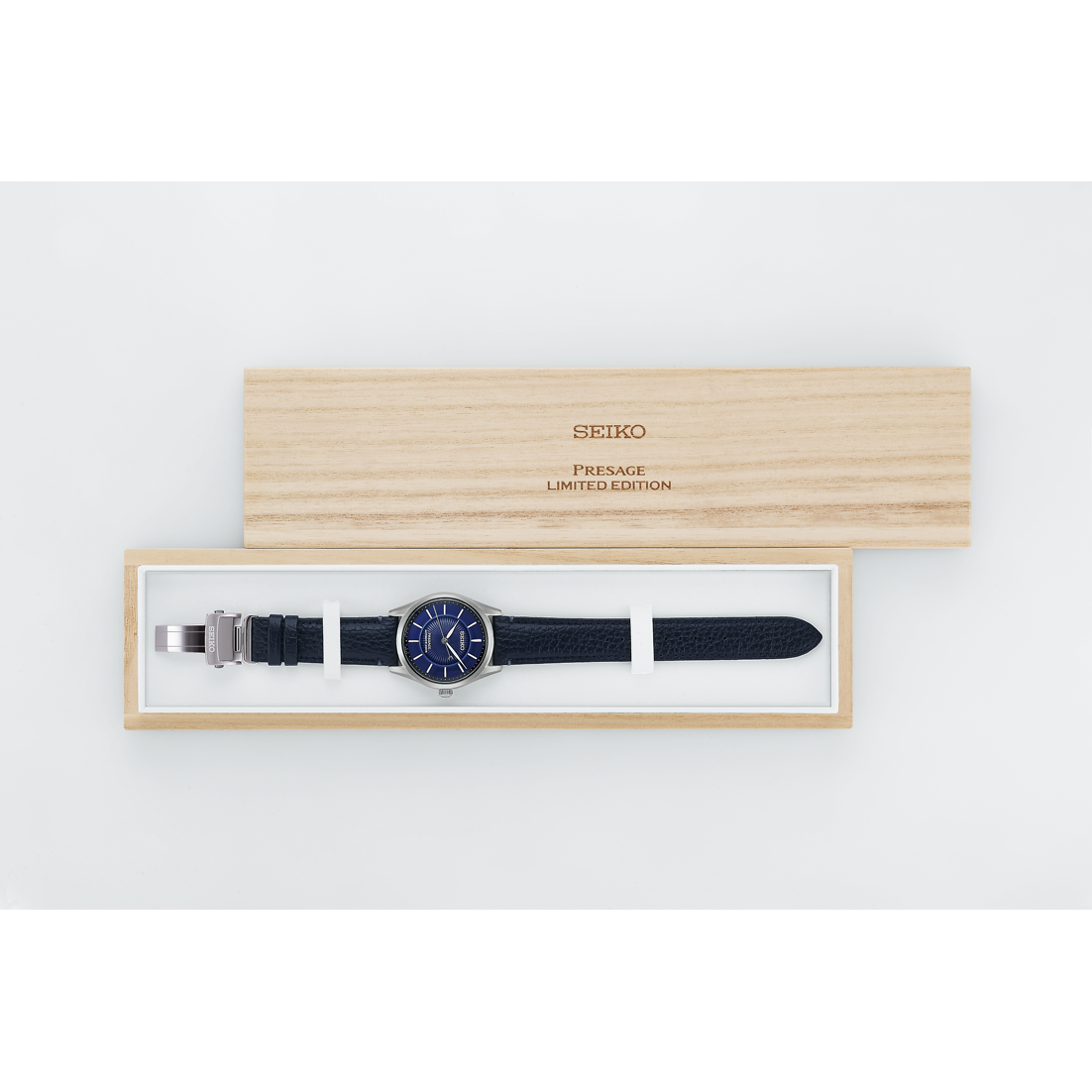 Seiko Presage Classic Series Seiko 145th Anniversary Limited Edition Cobalt Blue Arita Porcelain Dial HCC007J1
