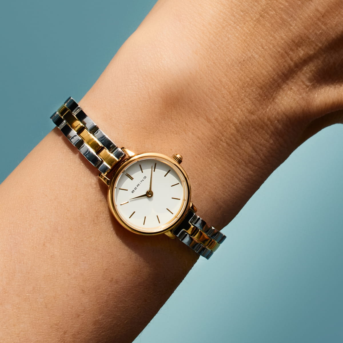Bering 11022-714 Women's Two Tone Stainless Steel Quartz Watch