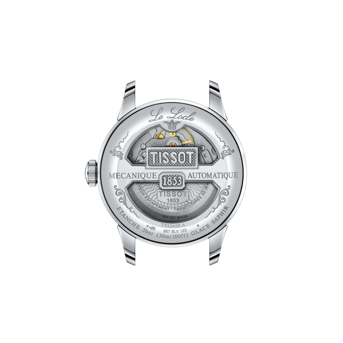 Tissot Le Locle 39.3mm 18k Gold Bezel & Diamonds T932.408.41.033.00