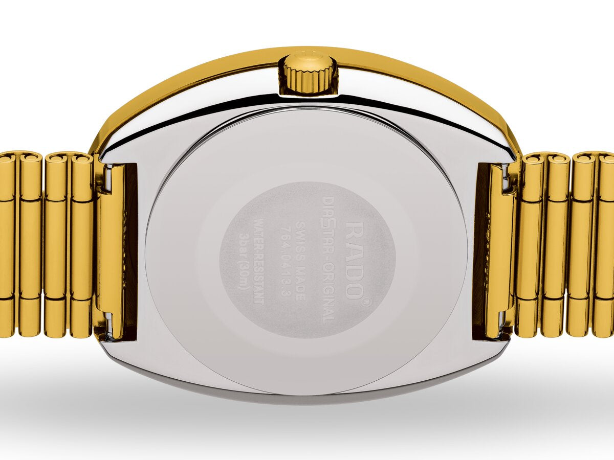 Rado DiaStar Original Jubile Gold Automatic Gold Dial Gold PVD Men's Watch R12413493