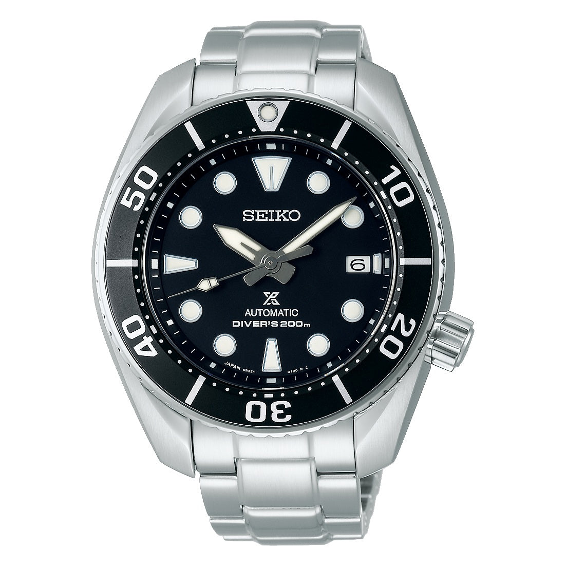 Seiko Prospex Sumo Diver 200m Sunburst Black Dial Automatic Men's Watch SPB101J1