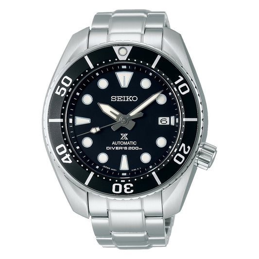 Seiko Prospex Sumo Diver 200m Sunburst Black Dial Automatic Men's Watch SPB101J1