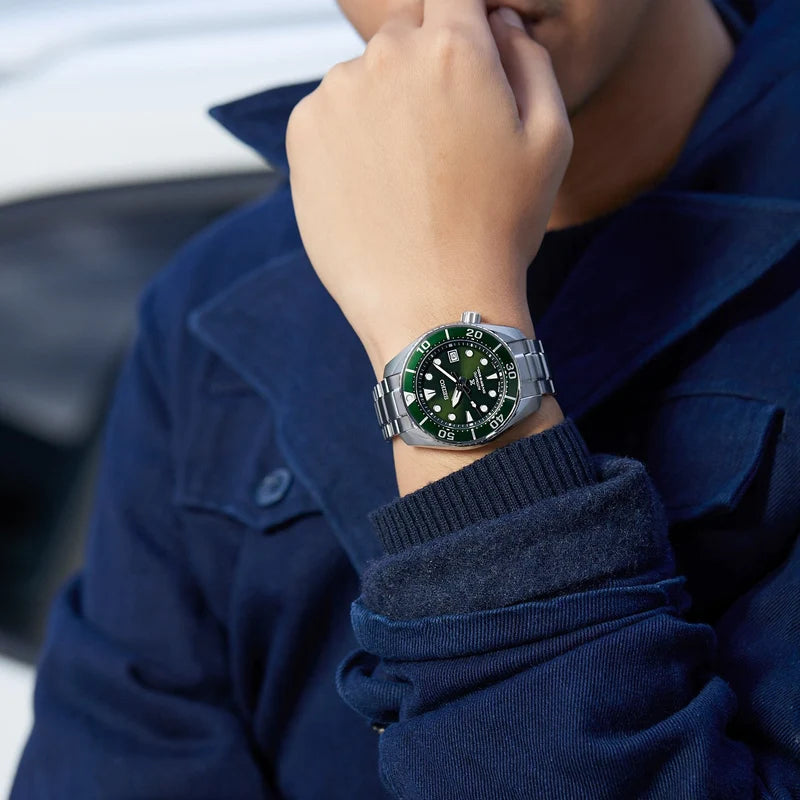 Seiko Prospex Hulk Sunburst Green Dial Diver 200m Automatic Men's Watch SPB103J1