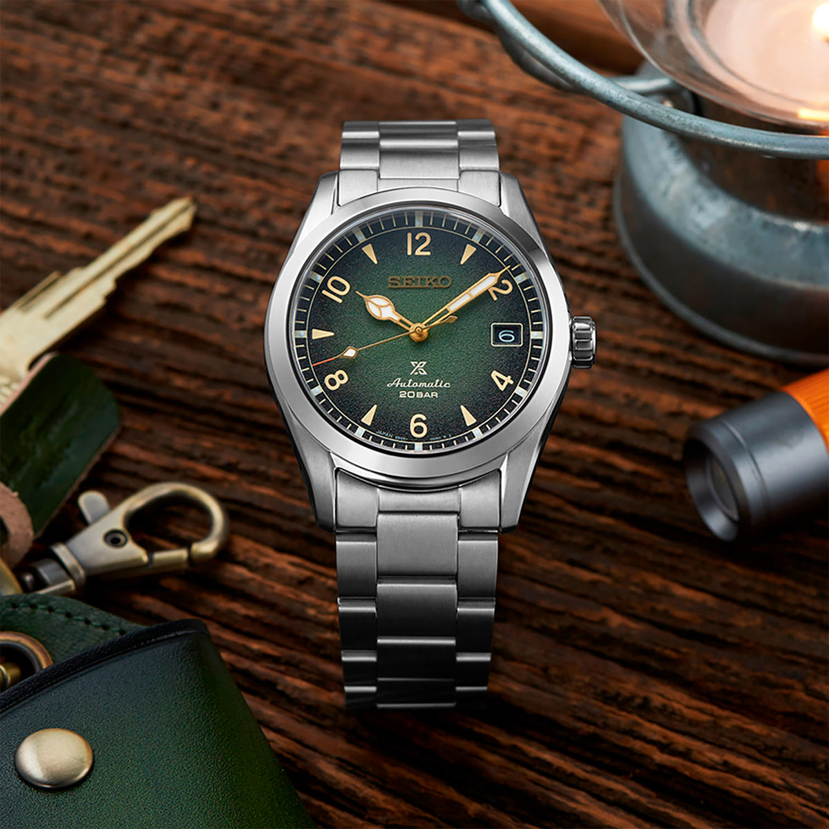 Seiko Prospex Baby Alpinist Green Junior Automatic Men's Watch SPB155J1