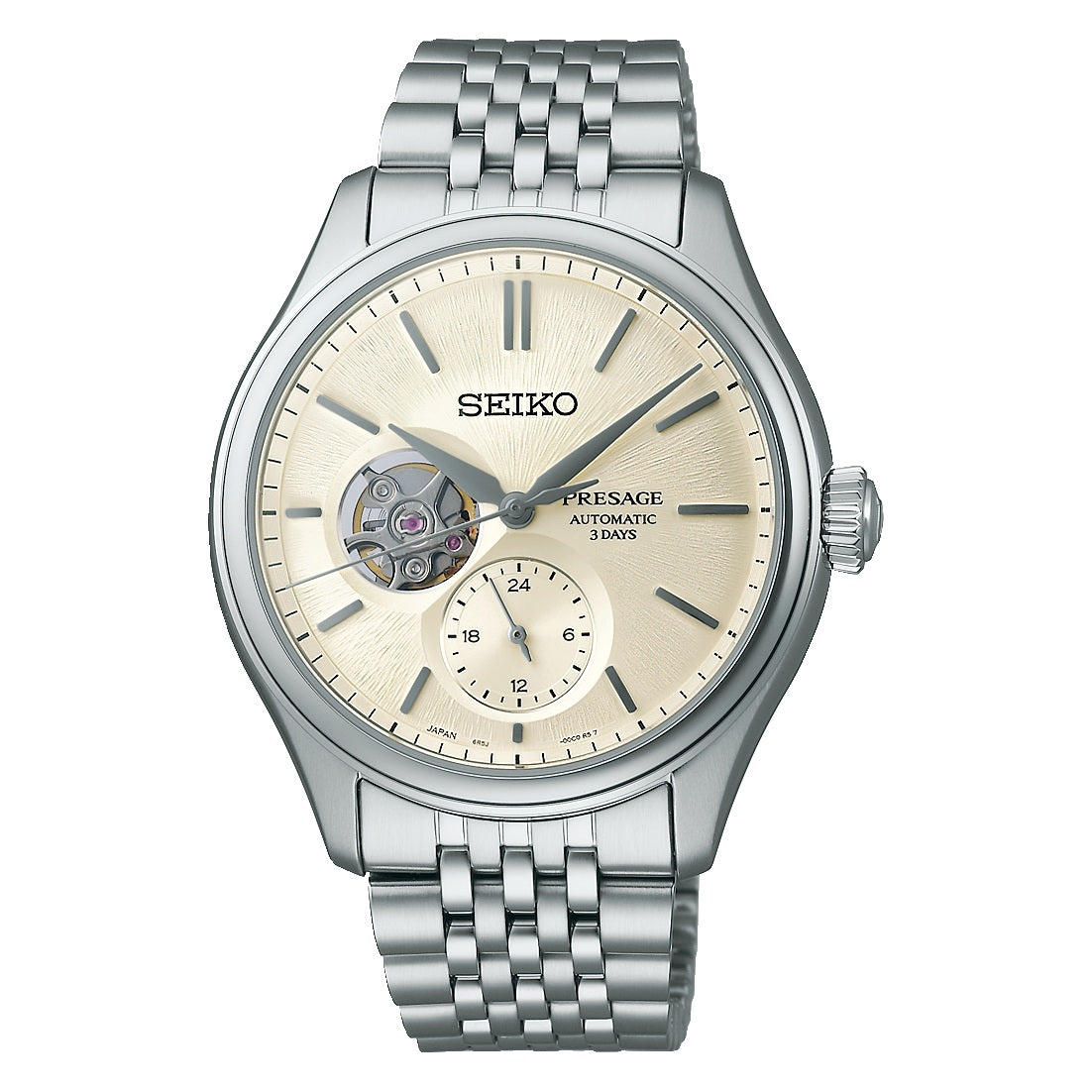 Seiko Presage Shiroiro Open Heart Classic Automatic Men's Watch SPB469J1