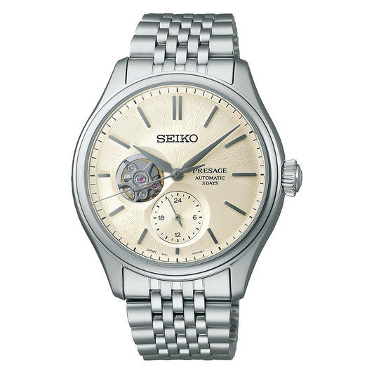Seiko Presage Shiroiro Open Heart Classic Automatic Men's Watch SPB469J1