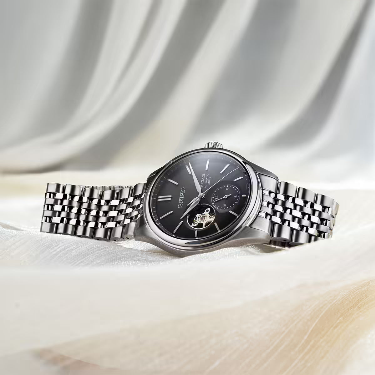Seiko Presage Sumi-iro Open Heart Classic Automatic Men's Watch SPB471J1