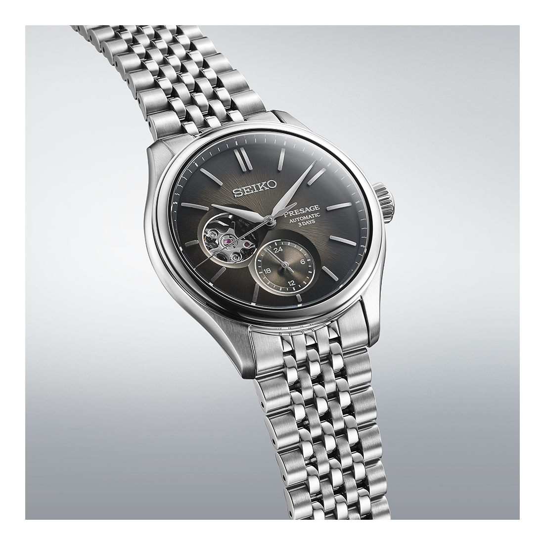 Seiko Presage Sumi-iro Open Heart Classic Automatic Men's Watch SPB471J1
